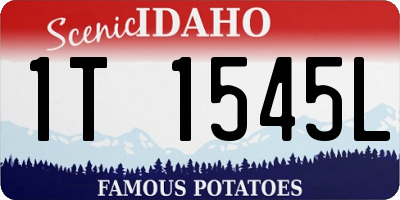 ID license plate 1T1545L