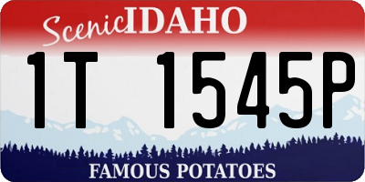 ID license plate 1T1545P