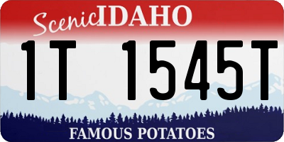 ID license plate 1T1545T