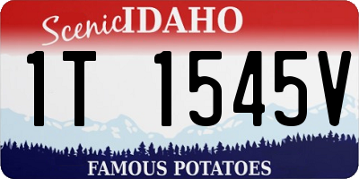 ID license plate 1T1545V