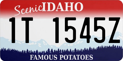 ID license plate 1T1545Z