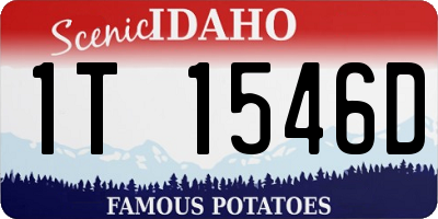 ID license plate 1T1546D