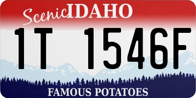 ID license plate 1T1546F