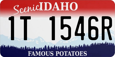 ID license plate 1T1546R