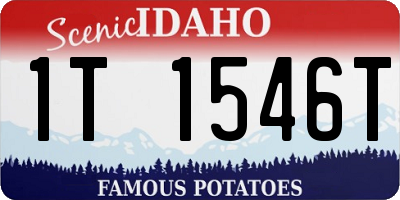 ID license plate 1T1546T