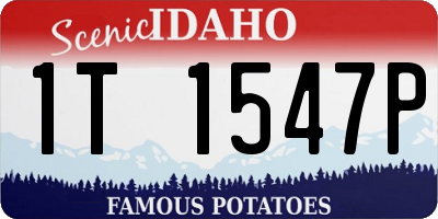 ID license plate 1T1547P