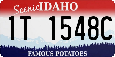 ID license plate 1T1548C