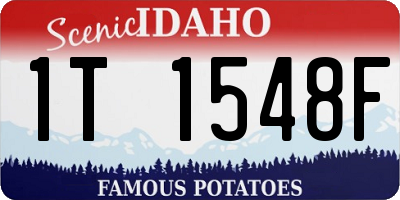 ID license plate 1T1548F