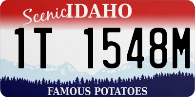 ID license plate 1T1548M