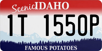 ID license plate 1T1550P