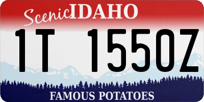 ID license plate 1T1550Z