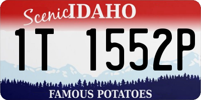 ID license plate 1T1552P