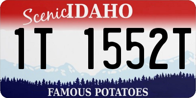 ID license plate 1T1552T