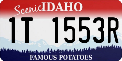 ID license plate 1T1553R