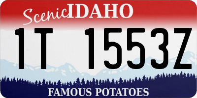 ID license plate 1T1553Z