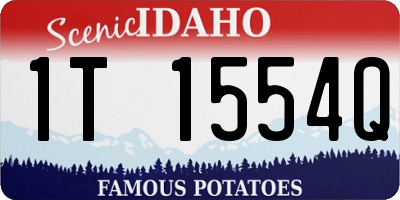 ID license plate 1T1554Q
