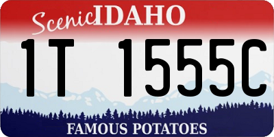 ID license plate 1T1555C