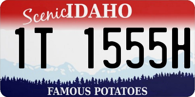 ID license plate 1T1555H