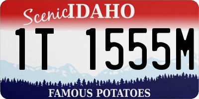 ID license plate 1T1555M