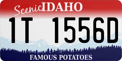 ID license plate 1T1556D