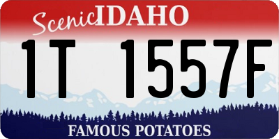 ID license plate 1T1557F