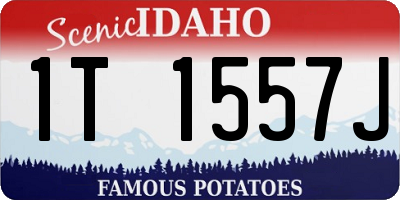 ID license plate 1T1557J