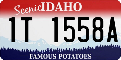 ID license plate 1T1558A