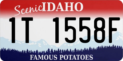 ID license plate 1T1558F
