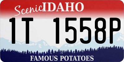ID license plate 1T1558P
