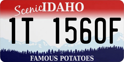 ID license plate 1T1560F