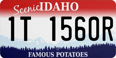 ID license plate 1T1560R