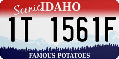 ID license plate 1T1561F