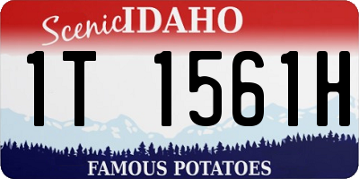 ID license plate 1T1561H