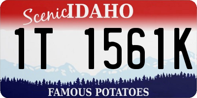 ID license plate 1T1561K