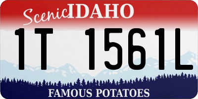ID license plate 1T1561L