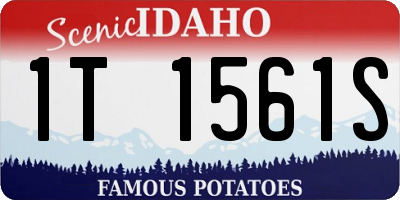ID license plate 1T1561S