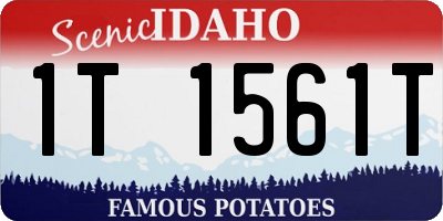 ID license plate 1T1561T