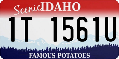 ID license plate 1T1561U