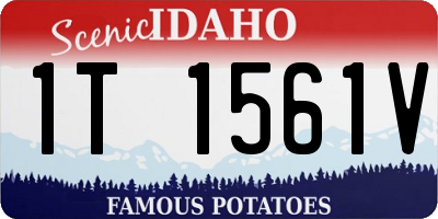 ID license plate 1T1561V