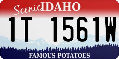 ID license plate 1T1561W