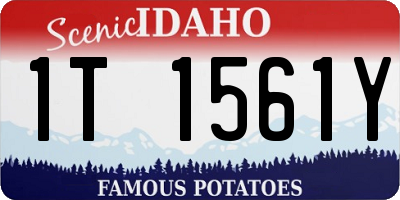 ID license plate 1T1561Y