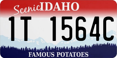 ID license plate 1T1564C