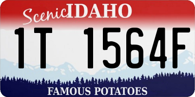 ID license plate 1T1564F