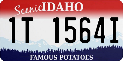 ID license plate 1T1564I