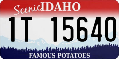 ID license plate 1T1564O