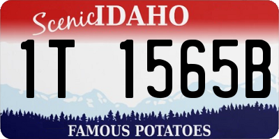 ID license plate 1T1565B