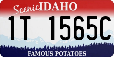 ID license plate 1T1565C