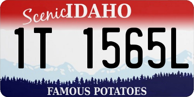 ID license plate 1T1565L