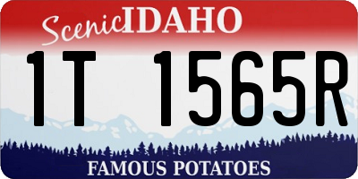 ID license plate 1T1565R