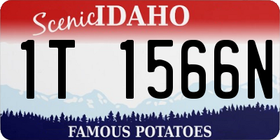 ID license plate 1T1566N